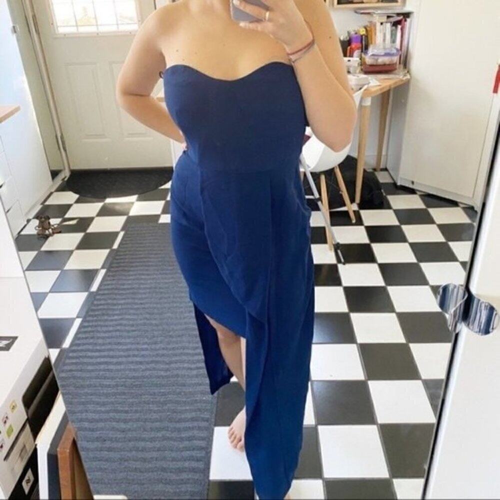 Elliatt by REVOLVE electric  blue exotic dress S